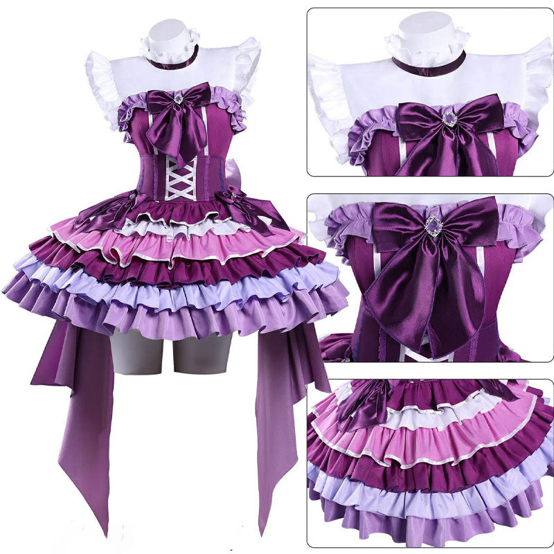 Puella Magi Madoka Magica Homura Akemi Stage Outfit Cosplay Costumes