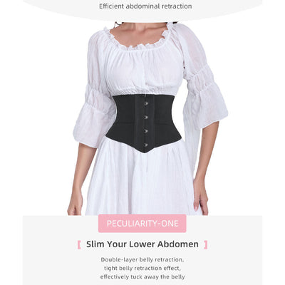 Waist Control Slimming Corset Tie-Up Corset Hourglass Silhouette Funnel Corset