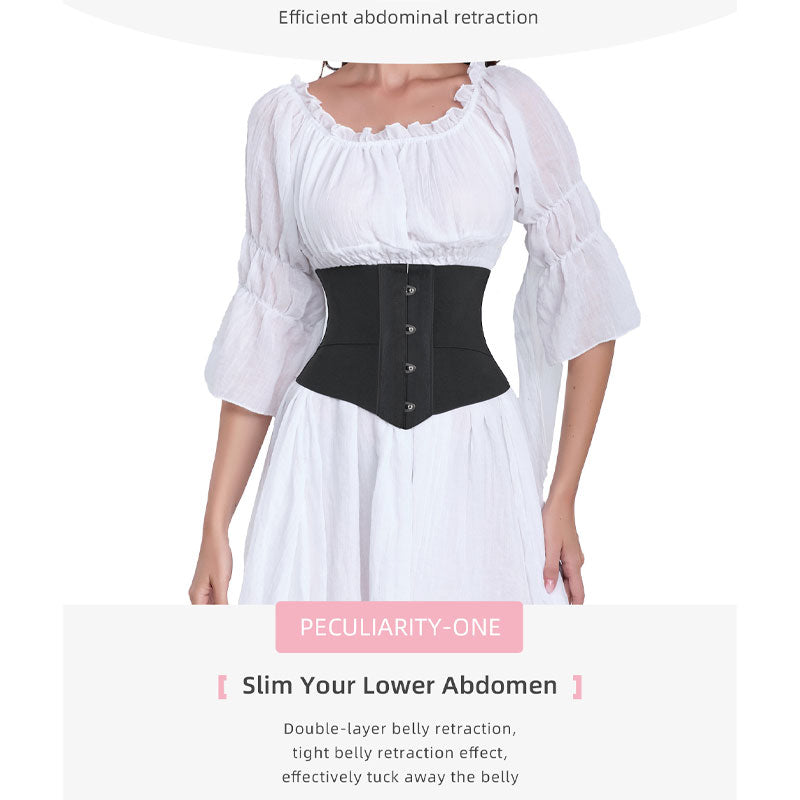 Waist Control Slimming Corset Tie-Up Corset Hourglass Silhouette Funnel Corset