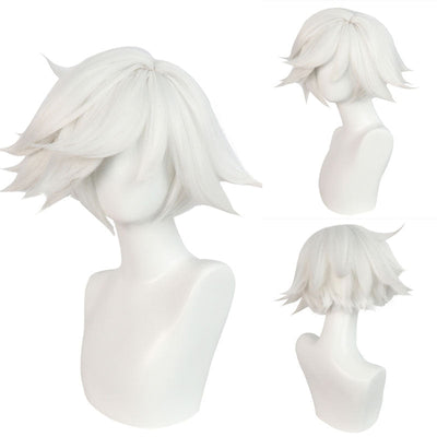 Hazbin Hotel Angel Dust White Cosplay Wigs