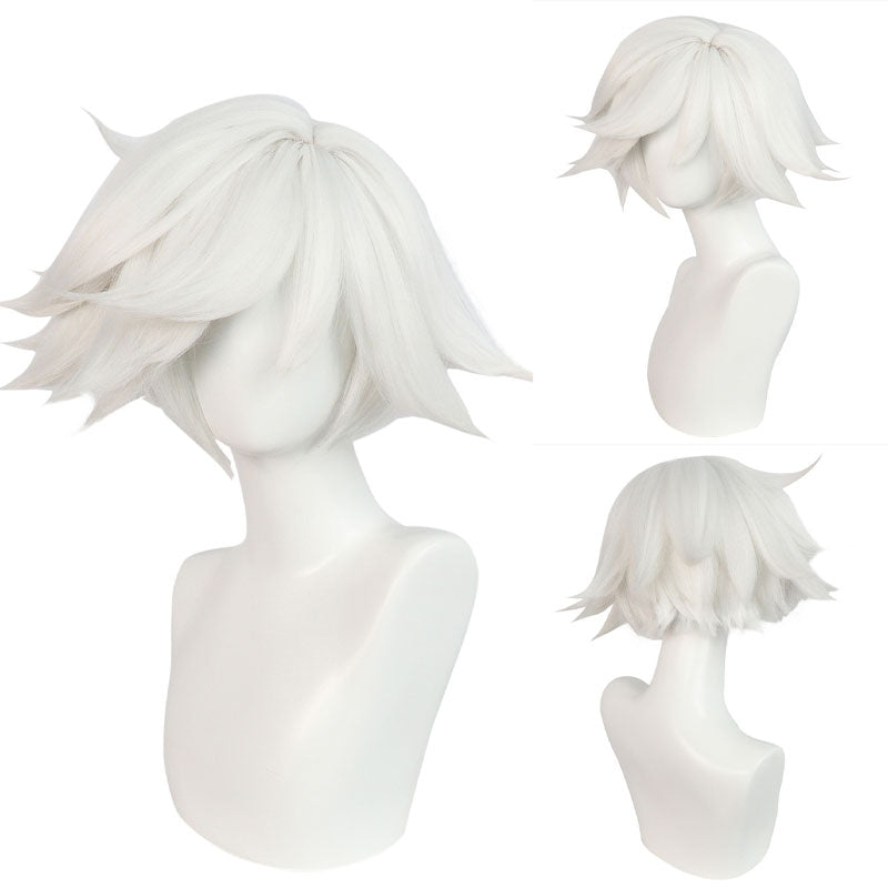 Hazbin Hotel Angel Dust White Cosplay Wigs
