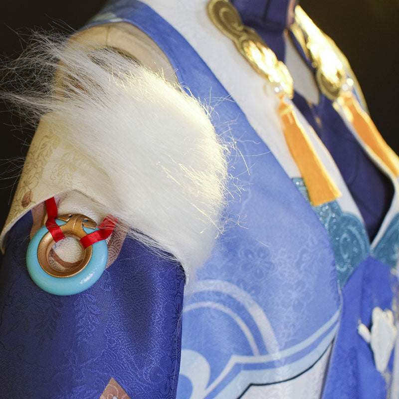Honkai: Star Rail Bailu Cosplay Costume With Free Gourd Props