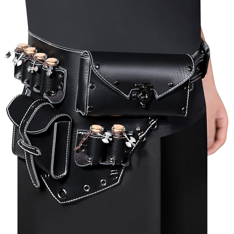 Steampunk Retro Women's Waist Accessory PU Leather Waist Bag Cosplay Props