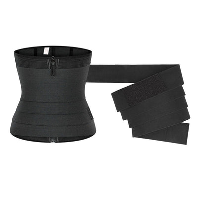 Waist Trainer Belt Waist Cincher Trimmer Ab Belt Tummy Control Body Shaper with Wrap Women and Men