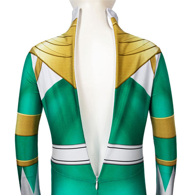 Mighty Morphin Power Rangers Yamato Tribe Knight Burai Dragon Ranger Green Ranger Children Jumpsuit Cosplay Costumes