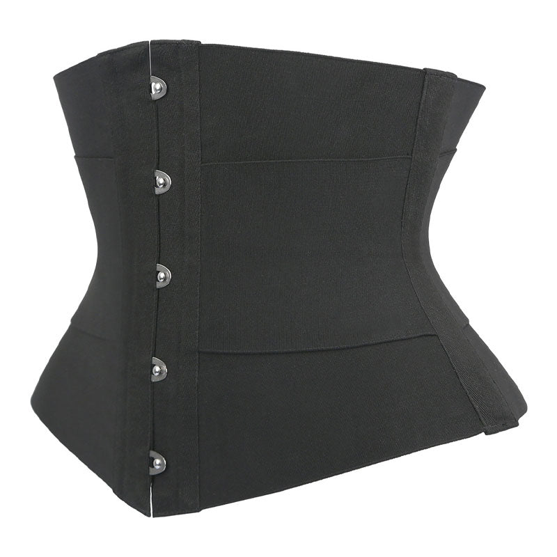 Womens Waist Trainer Cincher Heavy Duty Steel Boned Underbust Waspie Corse