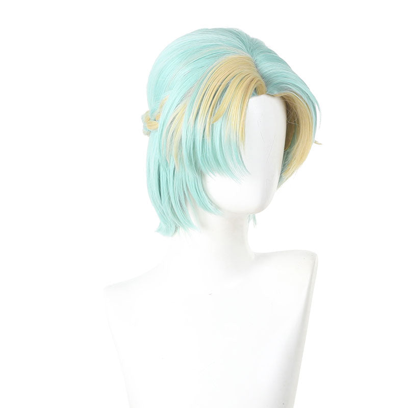 Gnosia Yuri Light Blue Cosplay Wigs