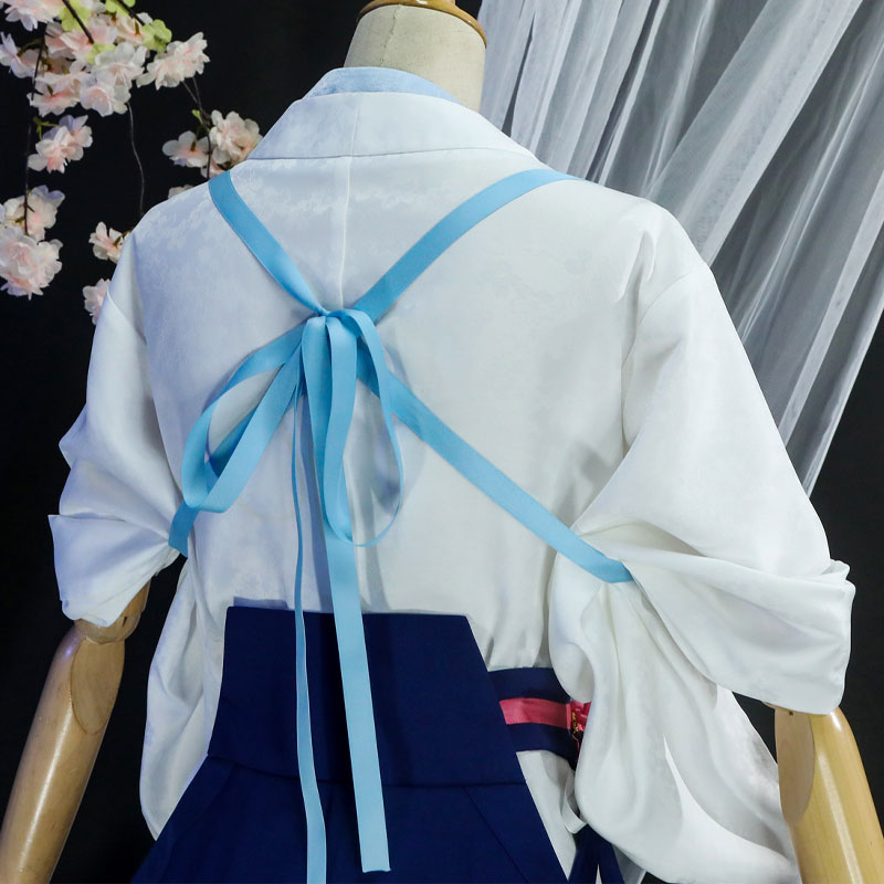 Game Genshin Impact Kamisato Ayaka Tsubaki in Thawing Snow Kimono Cosplay Costumes