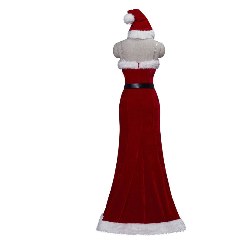 Christmas Roger Rabbit Womens Red Sequin Dress Cosplay Costume