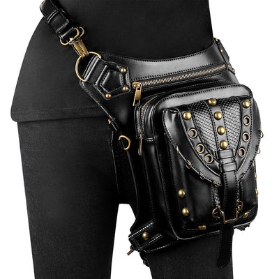 Steampunk Retro Single Shoulder Crossbody Motorcycle Waist Bag Cosplay Props