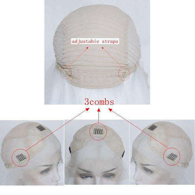 Multi-size Lace Front Wigs Long Straight Black Fade Blonde Cosplay Wigs
