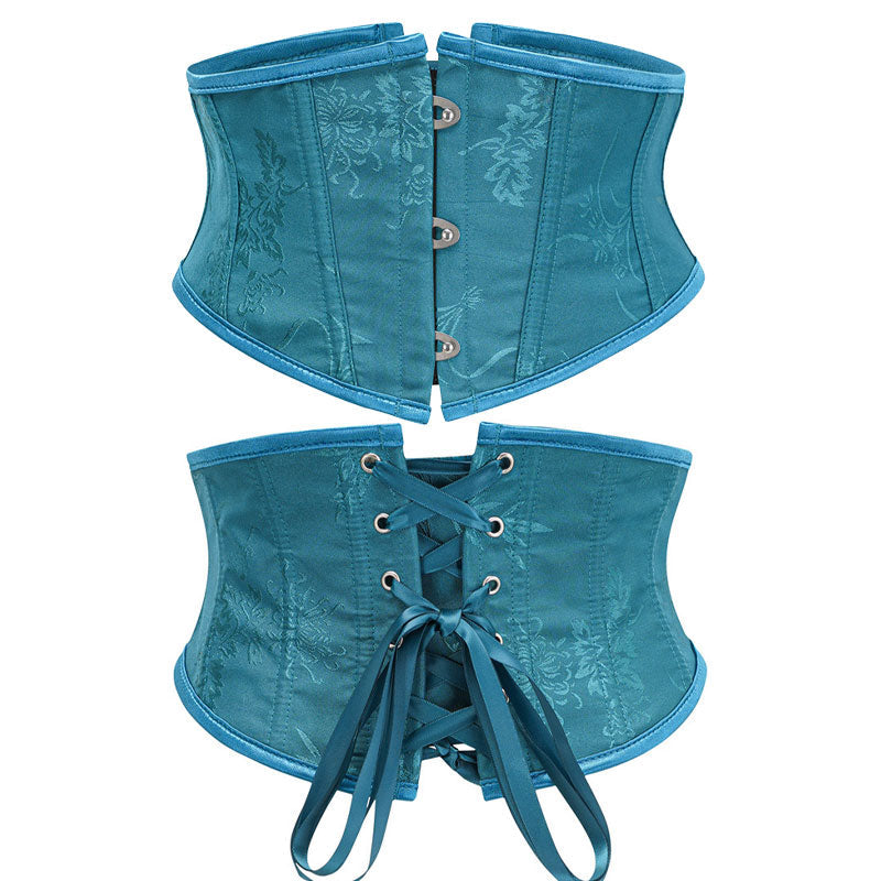 Womens Waist Trainer Cincher Heavy Duty Steel Boned Underbust Waspie Corset