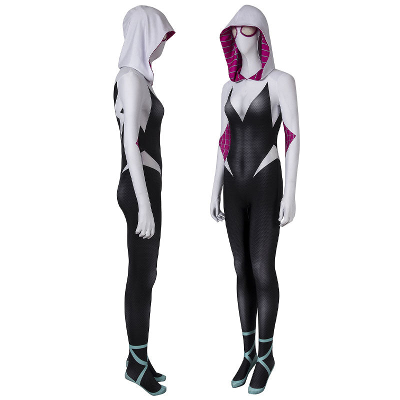 Marvel Spider-Man: Into the Spider-Verse Gwen Stacy Cosplay Costumes