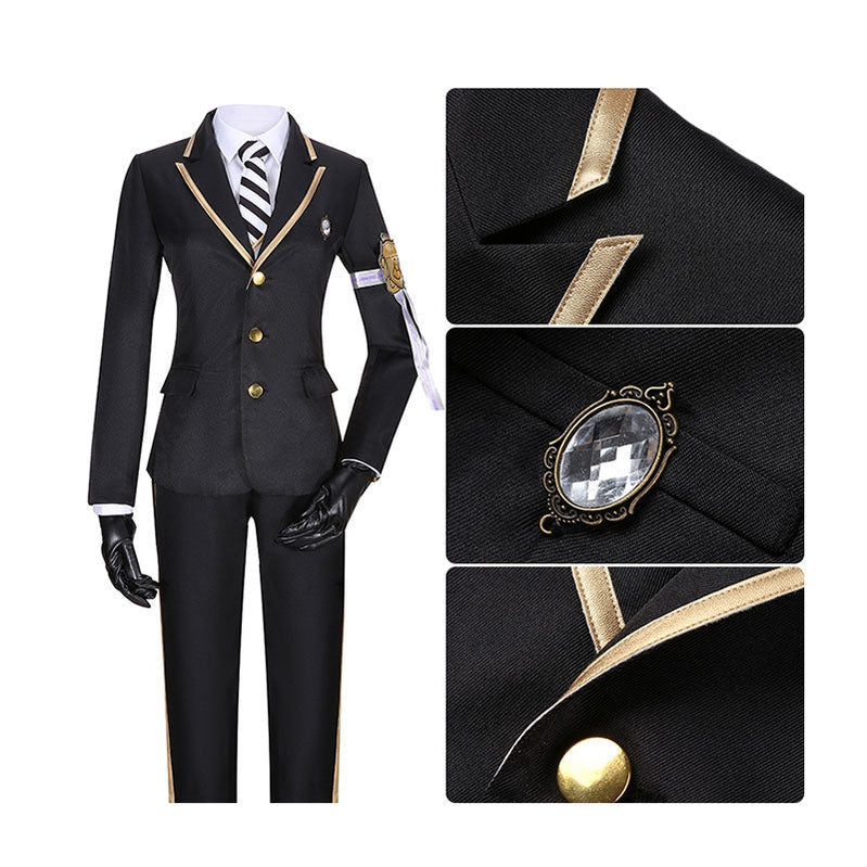Game Twisted-Wonderland Jade Leech Uniforms Cosplay Costume