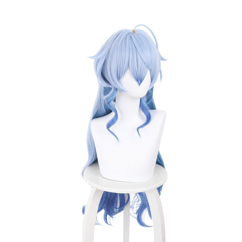 Game Genshin Impact Ganyu Blue Long Cosplay Wigs