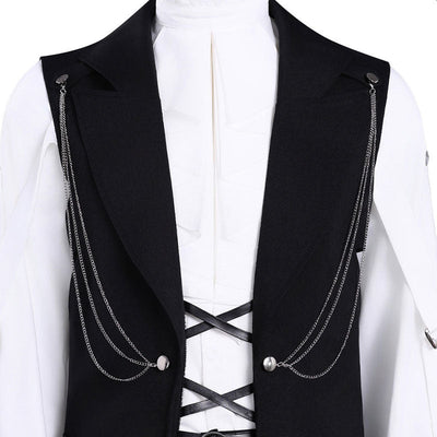 Tamon's B-Side Ori Sakaguchi Black Vest Uniform Cosplay Costume