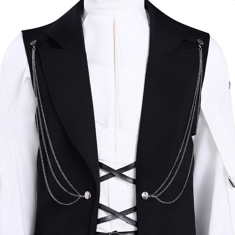 Tamon's B-Side Ori Sakaguchi Black Vest Uniform Cosplay Costume