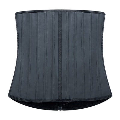Women's Underbust 25 Steel Boned Latex Sport Girdle Waist Trainer Corsets Hourglass Body Shaper