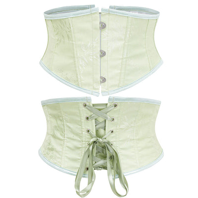 Womens Waist Trainer Cincher Heavy Duty Steel Boned Underbust Waspie Corset