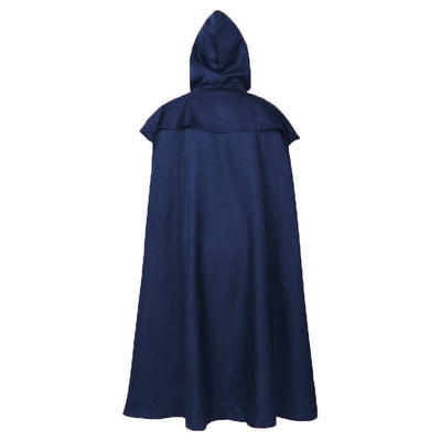 Medieval Retro Gothic Long Halloween Cape with Hood Cosplay Costumes