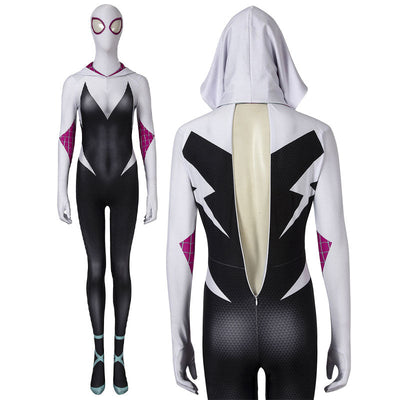 Marvel Spider-Man: Into the Spider-Verse Gwen Stacy Cosplay Costumes
