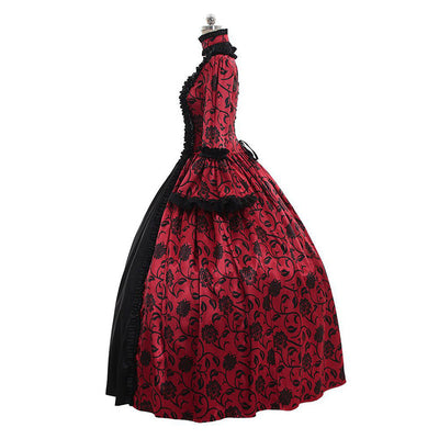 European Retro Victorian Court Style Women's Evening Dress Cosplay Costumes