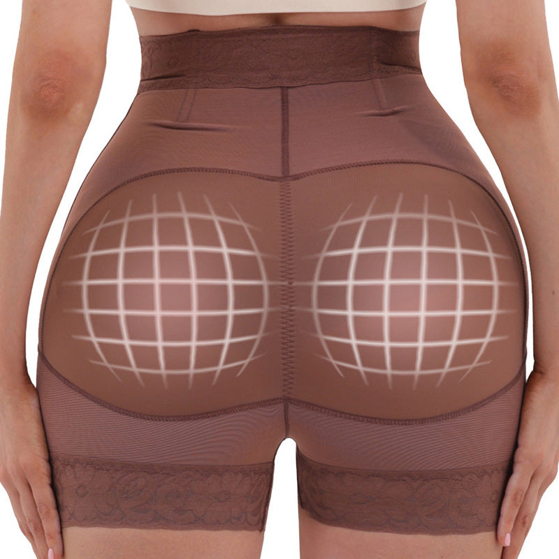 Zippered Body Shaping Waist-Slimming Hip-Lifting Tight-Fitting Safety Panties Cosplay Costumes