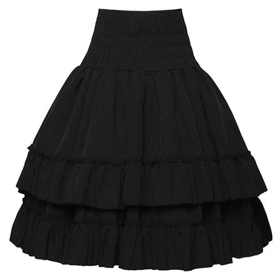 European Retro Renaissance Women's Multi-Layered High Waist Miniskirt Halloween Cosplay Costumes