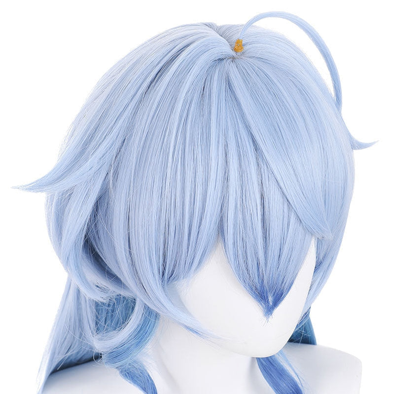 Game Genshin Impact Ganyu Blue Long Cosplay Wigs