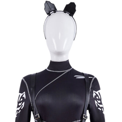 The Addams Family Wednesday Cat Suit Cosplay Costumes