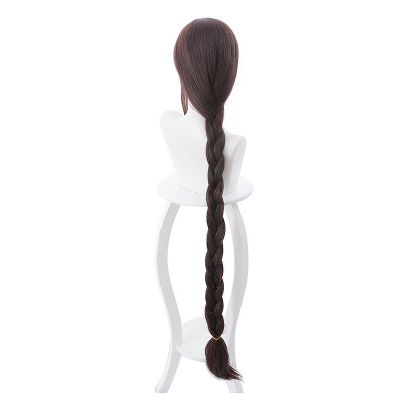 FGO Fate Grand Order Yu Mei Ren 120cm Brown Long Straight/Braid Halloween Cosplay Wigs