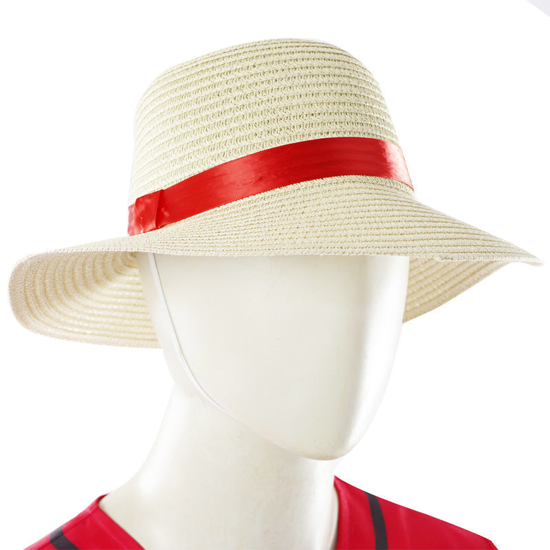 One Piece Live Action Season 2 D. Luffy Red Cosplay Costume
