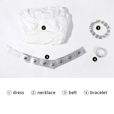 Star Wars: Episode IV A New Hope Princess Leia Organa White Cosplay Costumes
