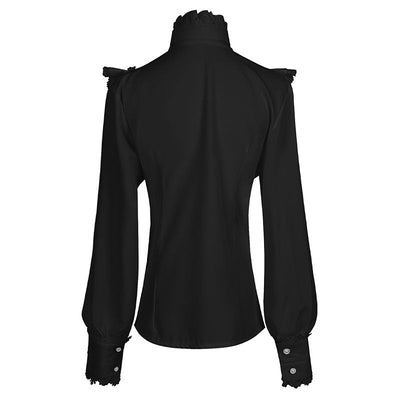 Vintage Long Sleeve Victorian Gothic Women's Shirt Halloween Cosplay Costumes