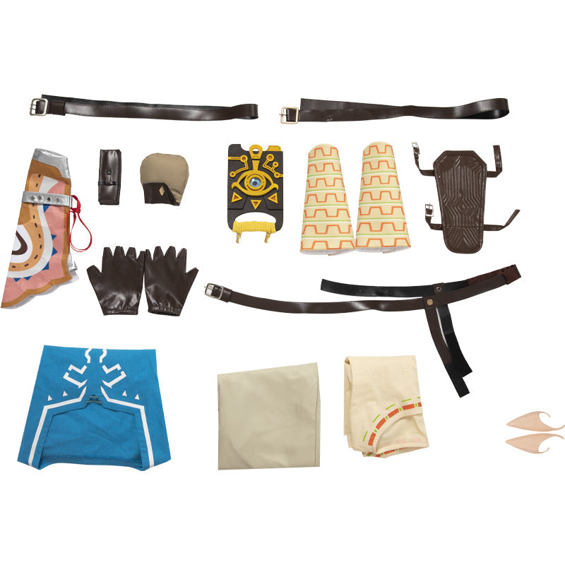 Game The Legend of Zelda: Breath of the Wild Link Fullset Cosplay Costumes
