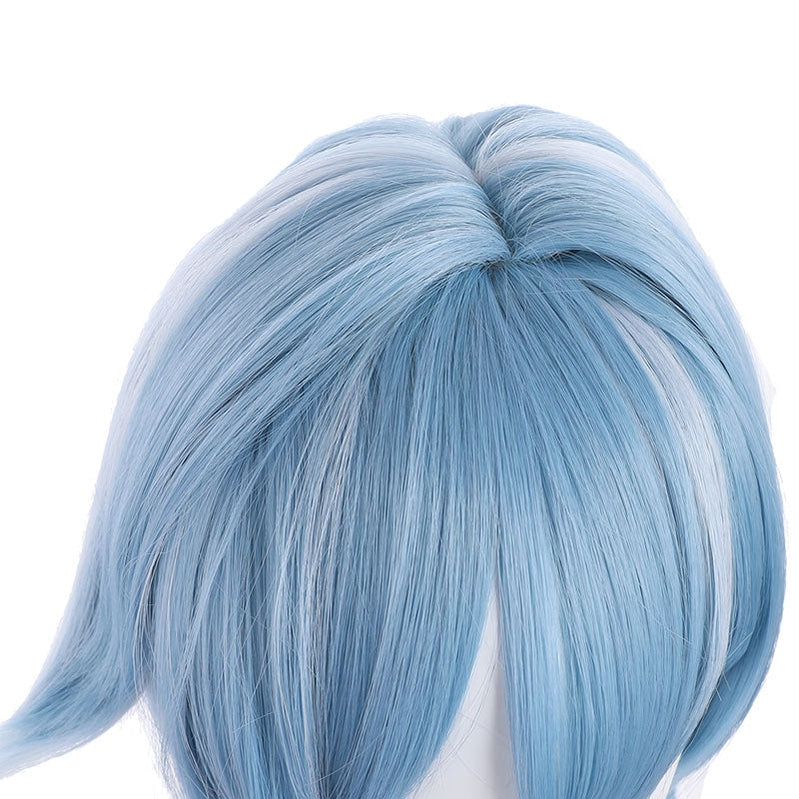 Game Genshin Impact Eula Blue White Long Cosplay Wigs