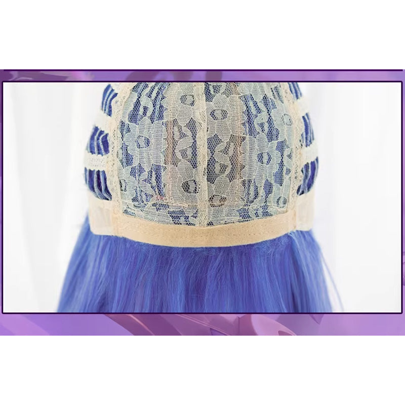Game LOL Crystal Rose Sona Blue Cosplay Wigs