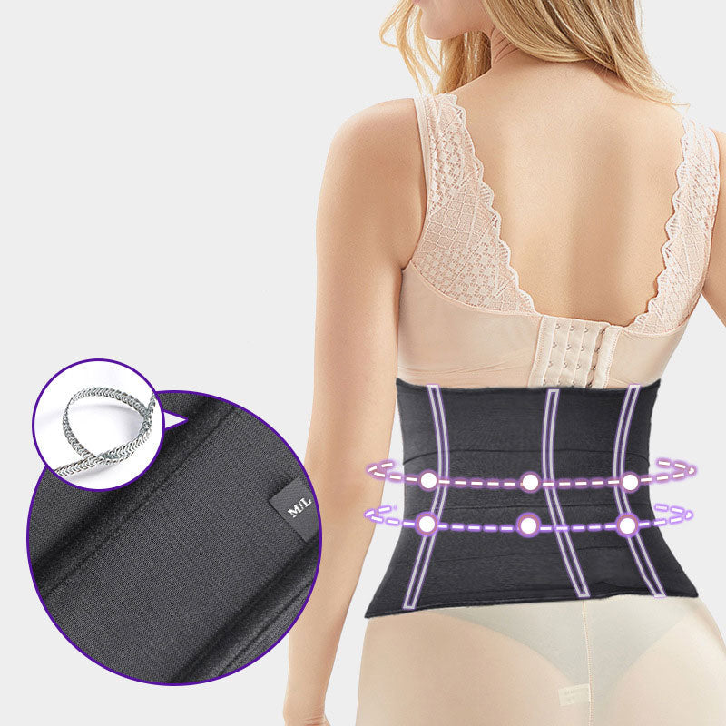 Zip Wrap Compression Sweat Waist Trainer Corset Trimmer Shaper Belt for Women