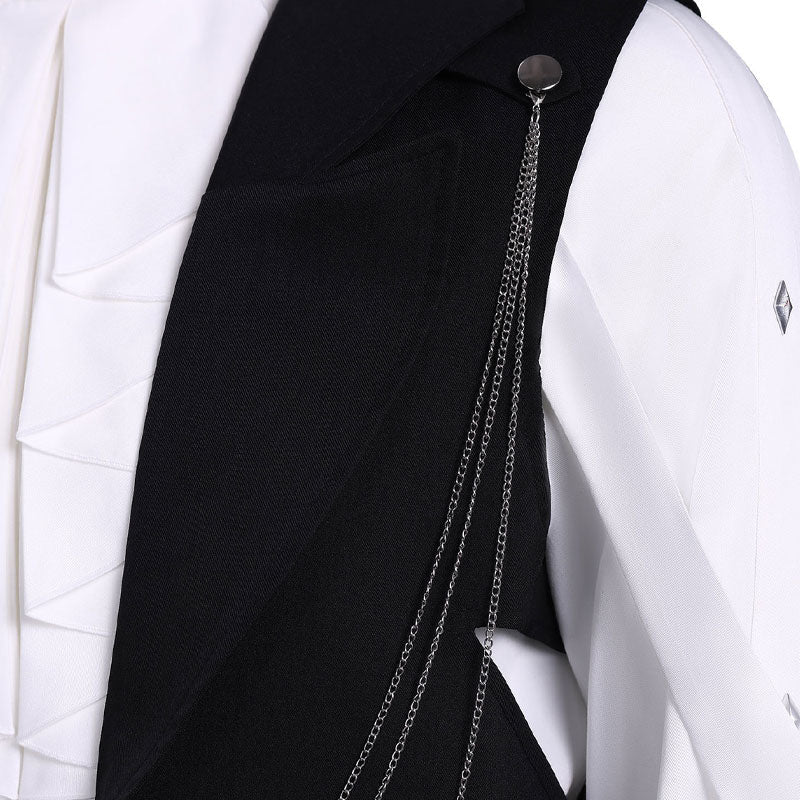 Tamon's B-Side Ori Sakaguchi Black Vest Uniform Cosplay Costume
