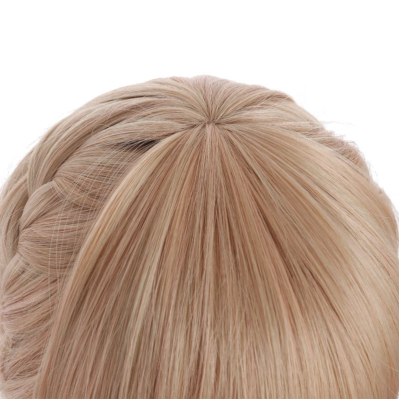 Anime Osananajimi ga Zettai ni Makenai Love Comedy Shida Kuroha Brownish Yellow Short Cosplay Wig