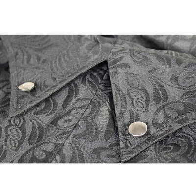 European Style Retro Patchwork Jacket Men Gothic Halloween Cosplay Costumes