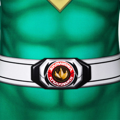 Mighty Morphin Power Rangers Yamato Tribe Knight Burai Dragon Ranger Green Ranger Children Jumpsuit Cosplay Costumes