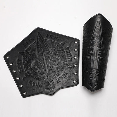 Steampunk Retro Embossed Knight Wristbands Cosplay Props