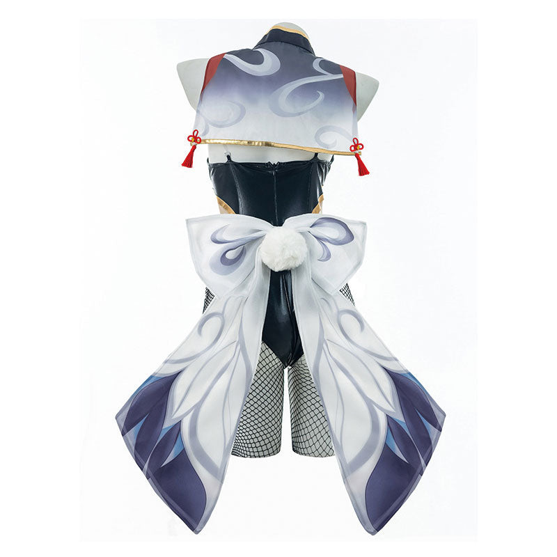 Game Genshin Impact Shenhe Bunny Girl Cosplay Costumes