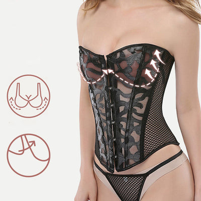 Palace Women's Tummy-control Mesh Breathable Tights Corset Cosplay Costumes