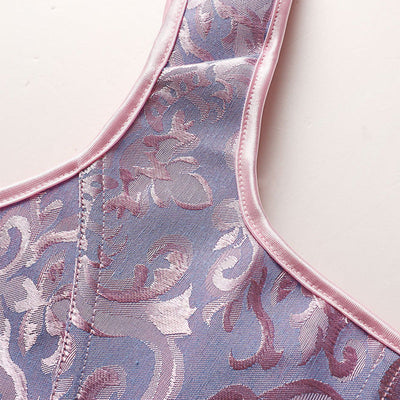 Medieval Retro Style Strappy Bodice with Mermaid Jacquard Ties Cosplay Costumes