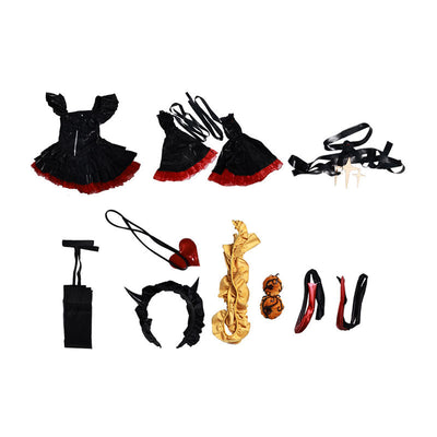 Vtuber Kasane Teto Halloween Little Devil Dress Cosplay Costumes