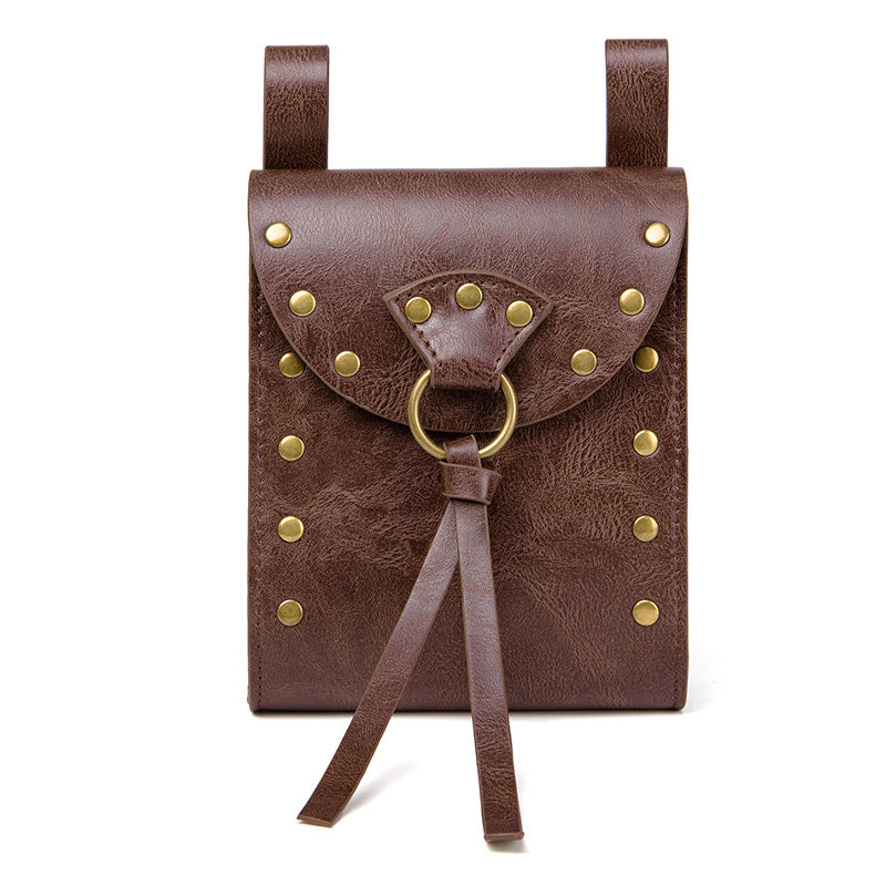 Retro Viking Style Rider Coin Pouch with Belt Hanging Cosplay Props