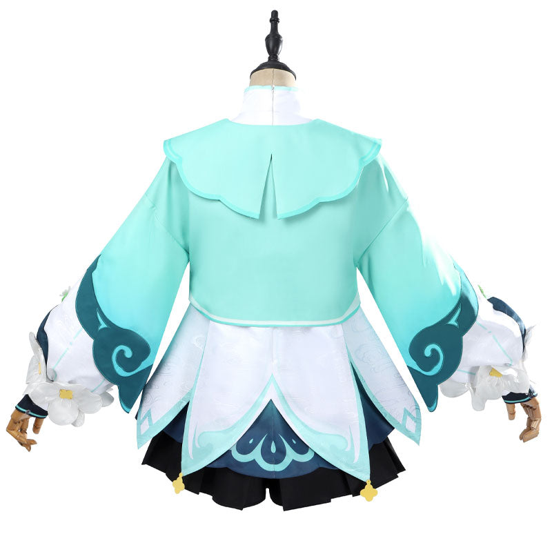 Genshin Impact Yaoyao Rainlit Bamboo Reverie Cosplay Costumes
