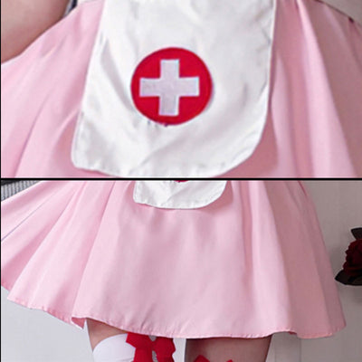 Halloween Pink Adult Nurse Skirt Cosplay Costumes